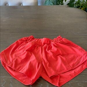Lululemon Athletica Bright Red Women's Athletic Shorts